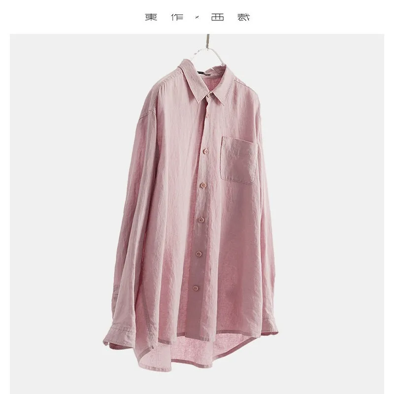 Natural Plant Fiber~100% Linen Loose Plus-Size Shirt Casual Top Women's Long-Sleeved Sun Protection Shirt 2026 Summer
Natural Plant Fiber~100% Linen Loose Plus-Size Shirt Casual Top Women's Long-Sleeved Sun Protection Shirt 2026 Summer