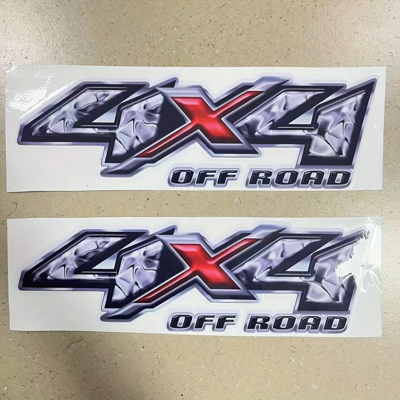 metal font contrasted with red and black, bold and impactful Hardcore off-road vehicle sticker!
metal font contrasted with red and black, bold and impactful Hardcore off-road vehicle sticker!