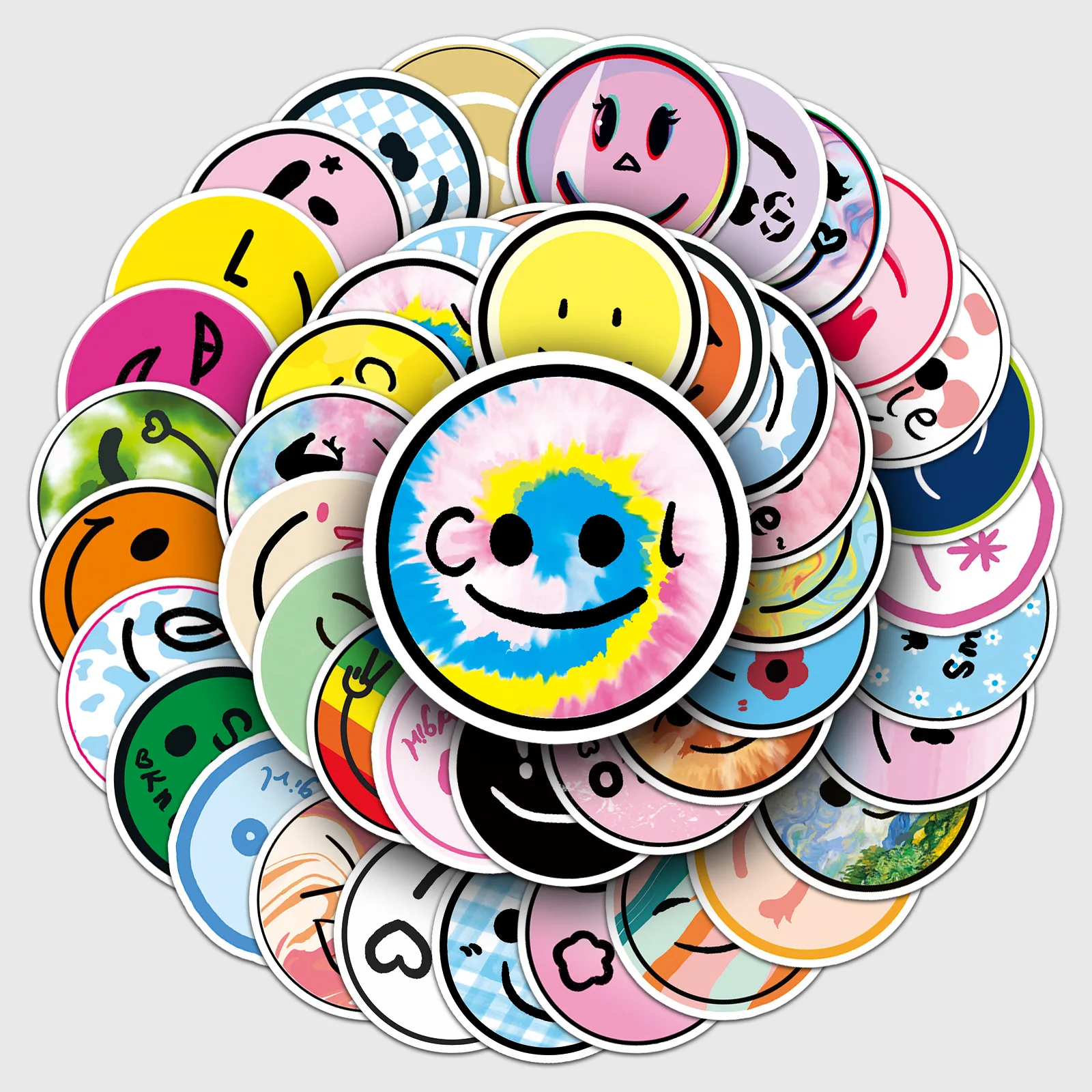 50 smiley face graffiti stickers cartoon small fresh stickers DIY mobile phone luggage stickers waterproof
50 smiley face graffiti stickers cartoon small fresh stickers DIY mobile phone luggage stickers waterproof