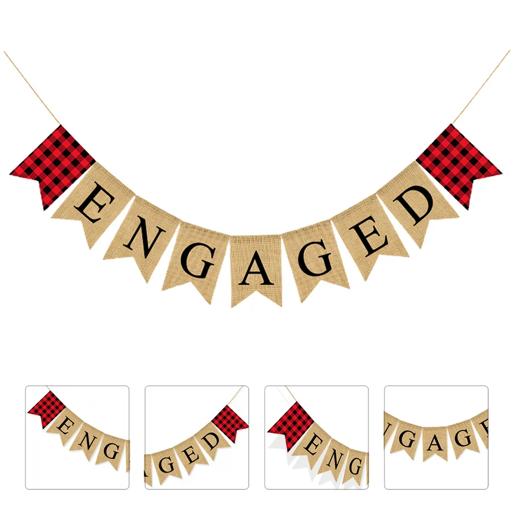 Wedding Party Supply Flag Romantic Valentine's Day Banner Props Hanging Adornment for Valentines
Wedding Party Supply Flag Romantic Valentine's Day Banner Props Hanging Adornment for Valentines