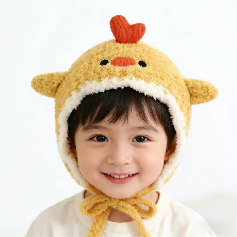 Осенне-зимняя милая плюшевая шапка для малышей, шапка с ушками курочки, теплая ветрозащитная шапка для девочек и мальчиков, головной убор для малышей, подарок
Осенне-зимняя милая плюшевая шапка для малышей, шапка с ушками курочки, теплая ветрозащитная шапка для девочек и мальчиков, головной убор для малышей, подарок