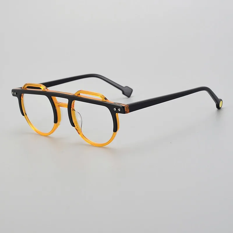 Double Beam Big Face Double Color Plate Glasses Frame Male Korean Version of Retro Discoloration Myopia Glasses Female
Double Beam Big Face Double Color Plate Glasses Frame Male Korean Version of Retro Discoloration Myopia Glasses Female