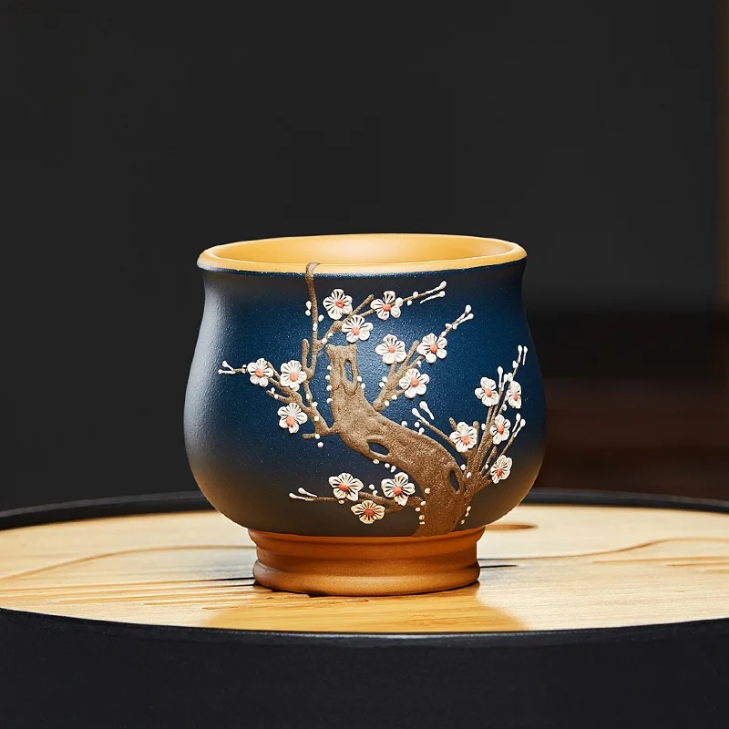 Hand-Painted Ceramic Gongfu Tea Set Purple Clay Tea Cup Tea Bowl Tea Mug Tea Tools Chinese Style Court Fashion Zhenhu Brand
Hand-Painted Ceramic Gongfu Tea Set Purple Clay Tea Cup Tea Bowl Tea Mug Tea Tools Chinese Style Court Fashion Zhenhu Brand