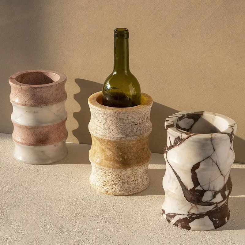 Italian romantic natural marble ice bucket designer villa model room large-sized entrance hall living room creative vase
Italian romantic natural marble ice bucket designer villa model room large-sized entrance hall living room creative vase