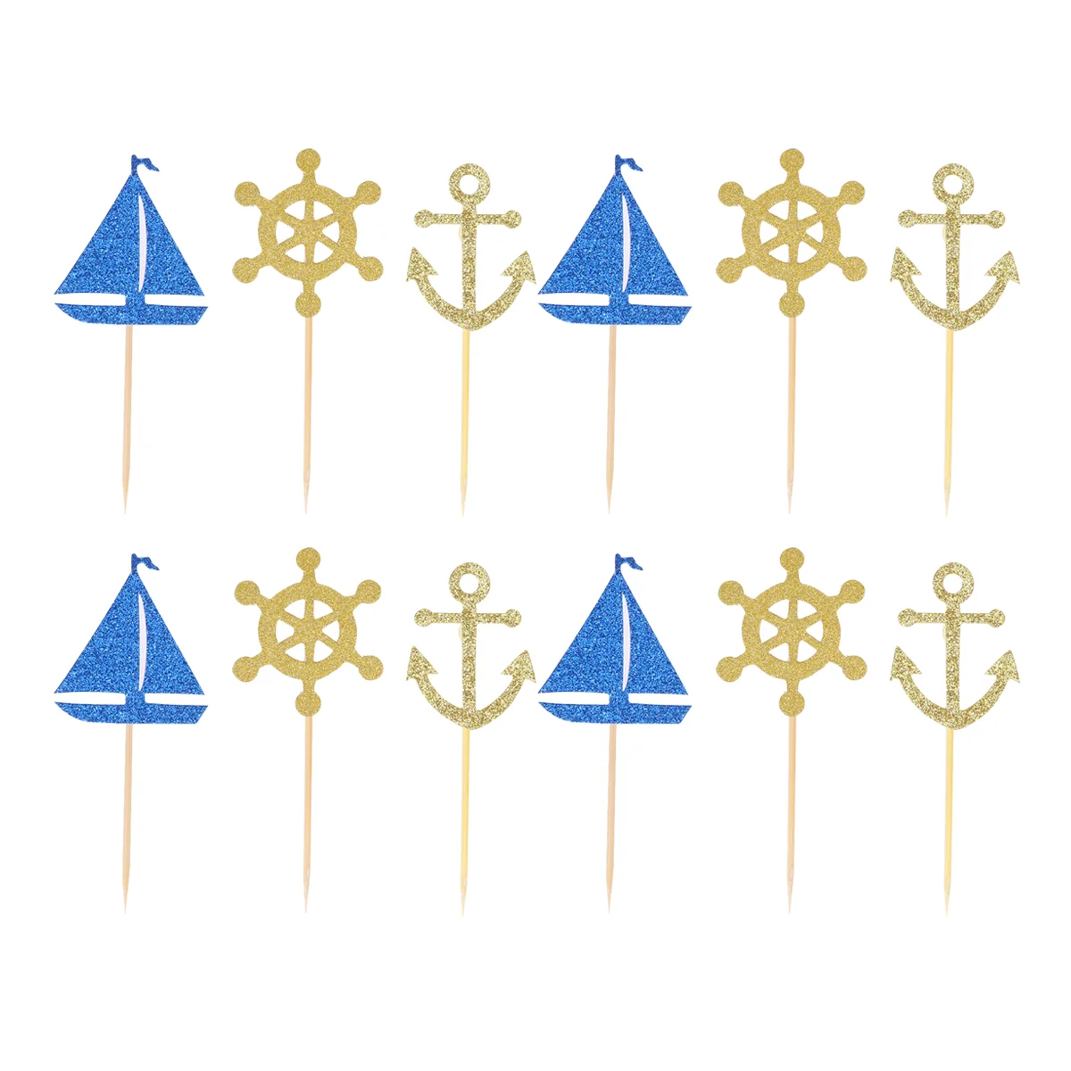 24 Pcs Beautiful Cake Decor Toppers Nautical for Party Ocean Picks Bamboo Scenic Theme
24 Pcs Beautiful Cake Decor Toppers Nautical for Party Ocean Picks Bamboo Scenic Theme