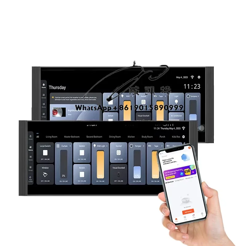 12.3 inch Smart home Control Panel Touch Screen with zigbee gateway background music For Central Multi-Functional System
12.3 inch Smart home Control Panel Touch Screen with zigbee gateway background music For Central Multi-Functional System