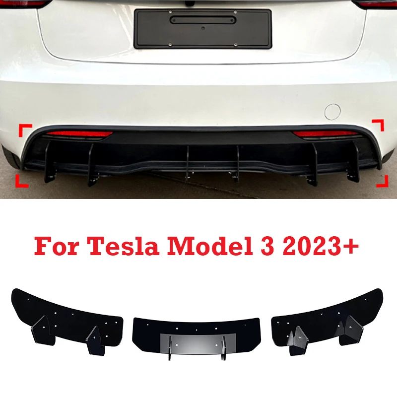 3 шт./компл., автомобильный задний бампер, диффузор, спойлер, сплиттер, защита для Tesla Model 3 2023+, детали для модификации автомобиля
3 шт./компл., автомобильный задний бампер, диффузор, спойлер, сплиттер, защита для Tesla Model 3 2023+, детали для модификации автомобиля