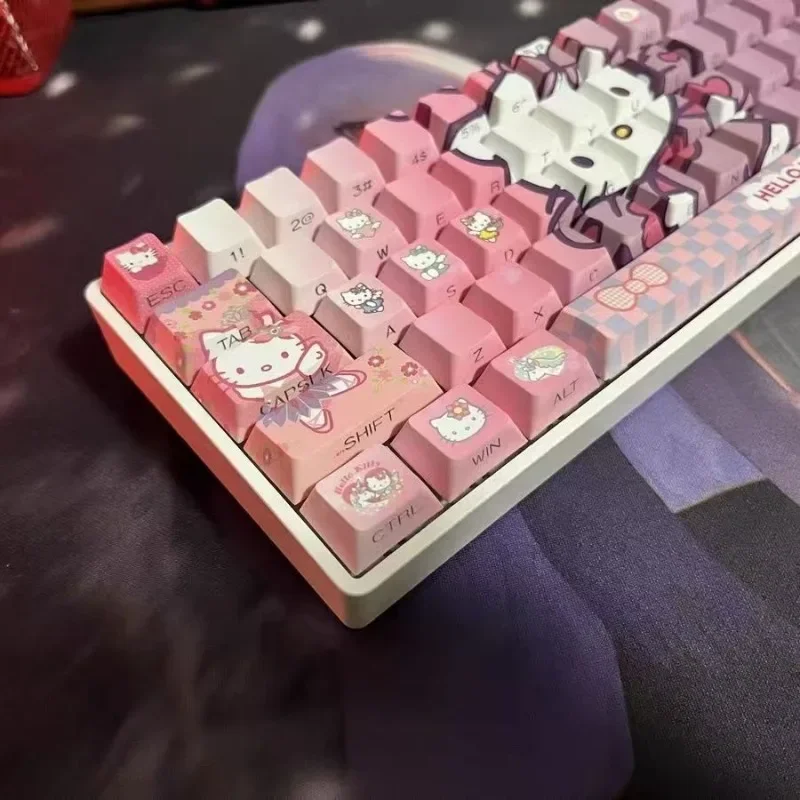 Sanrio Kawaii hello kitty Keycaps PBT Mechanical Keyboard Key Caps Cute Keyboard Accessories New Year's Day gift
Sanrio Kawaii hello kitty Keycaps PBT Mechanical Keyboard Key Caps Cute Keyboard Accessories New Year's Day gift