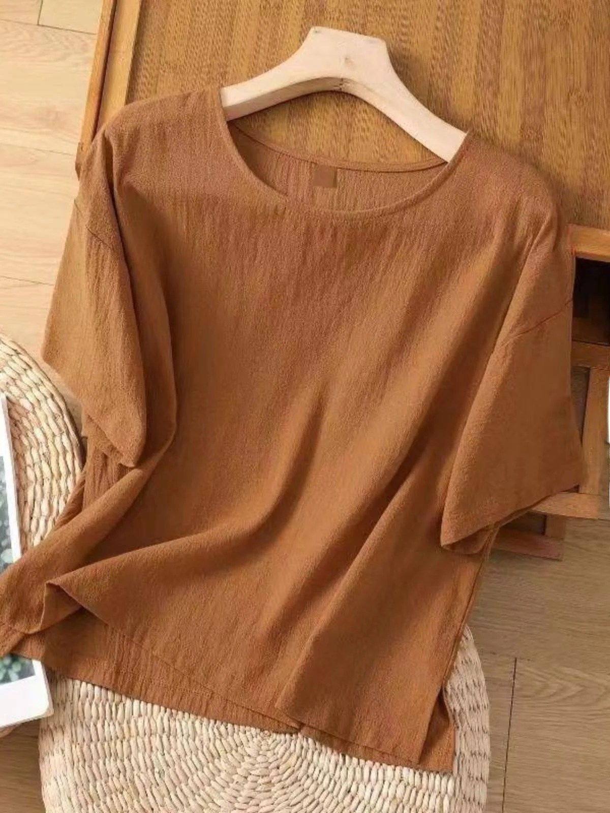 Summer New Cotton Linen Women's Large Size Oversized Casual Short Sleeve T-Shirt Sun Protection Face Veil Artistic Hoodie
Summer New Cotton Linen Women's Large Size Oversized Casual Short Sleeve T-Shirt Sun Protection Face Veil Artistic Hoodie