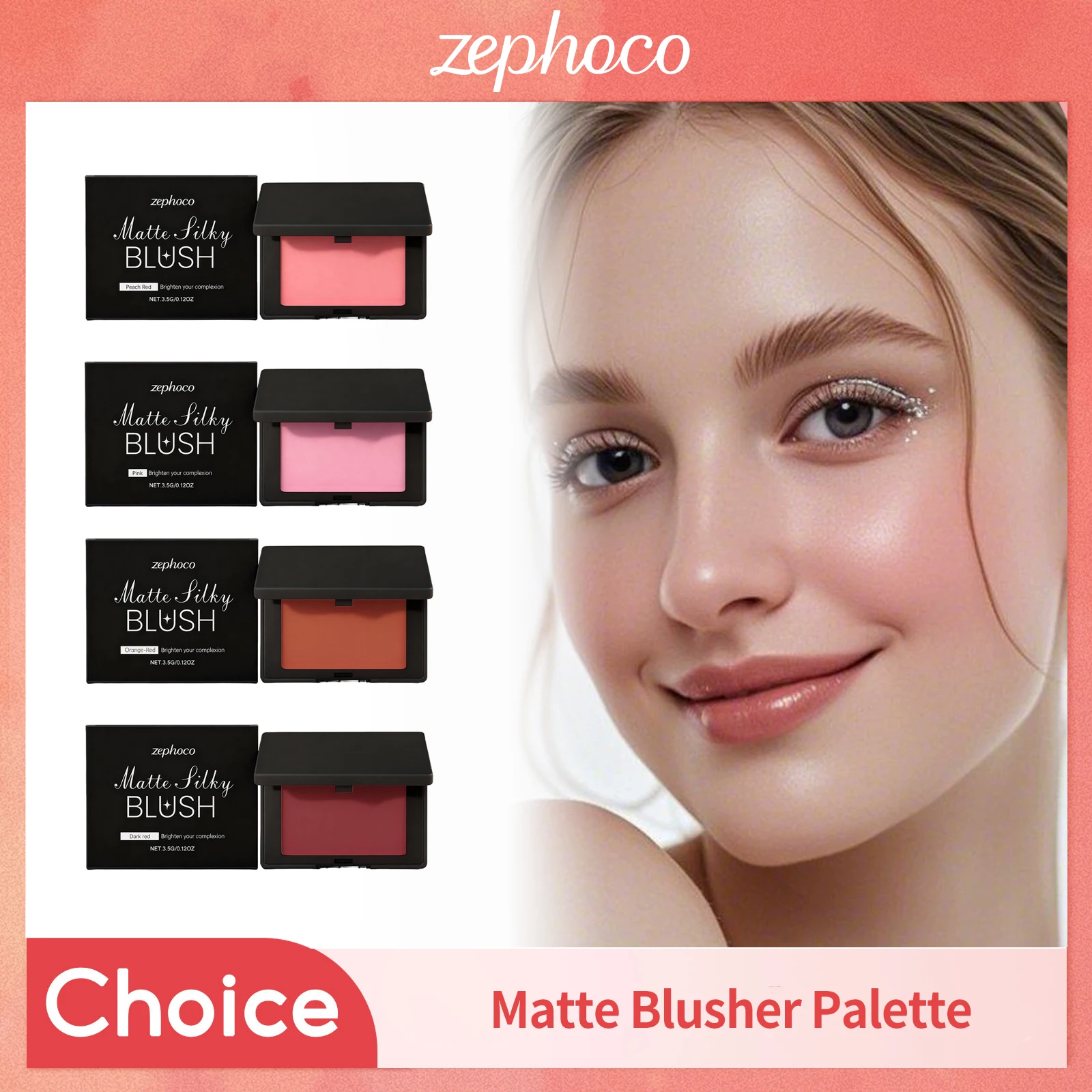 Matte Blusher Palette Peach Pink Expanding Highlighter Lasting Nude Low Saturation Brighten Professional Makeup Powder Blusher
Matte Blusher Palette Peach Pink Expanding Highlighter Lasting Nude Low Saturation Brighten Professional Makeup Powder Blusher