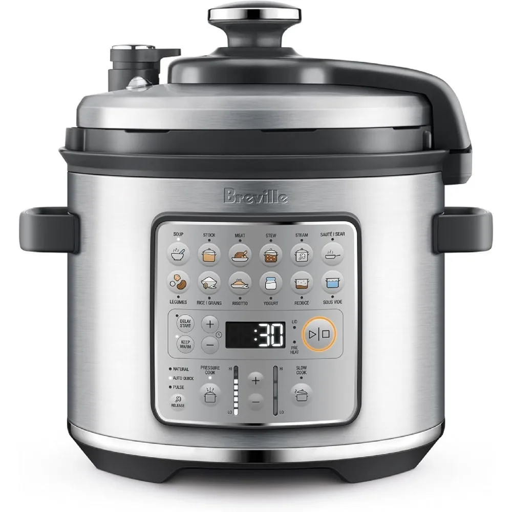 Fast Slow Go Pressure Cooker Brushed Stainless Steel
Fast Slow Go Pressure Cooker Brushed Stainless Steel
