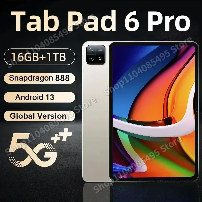 Original Global Version Android 13 2024 Tablet Pad 6 Pro Snapdragon 888 Tablets PC Dual Sim Card 16GB+1TB 5G WIFI Mi Tab
Original Global Version Android 13 2024 Tablet Pad 6 Pro Snapdragon 888 Tablets PC Dual Sim Card 16GB+1TB 5G WIFI Mi Tab