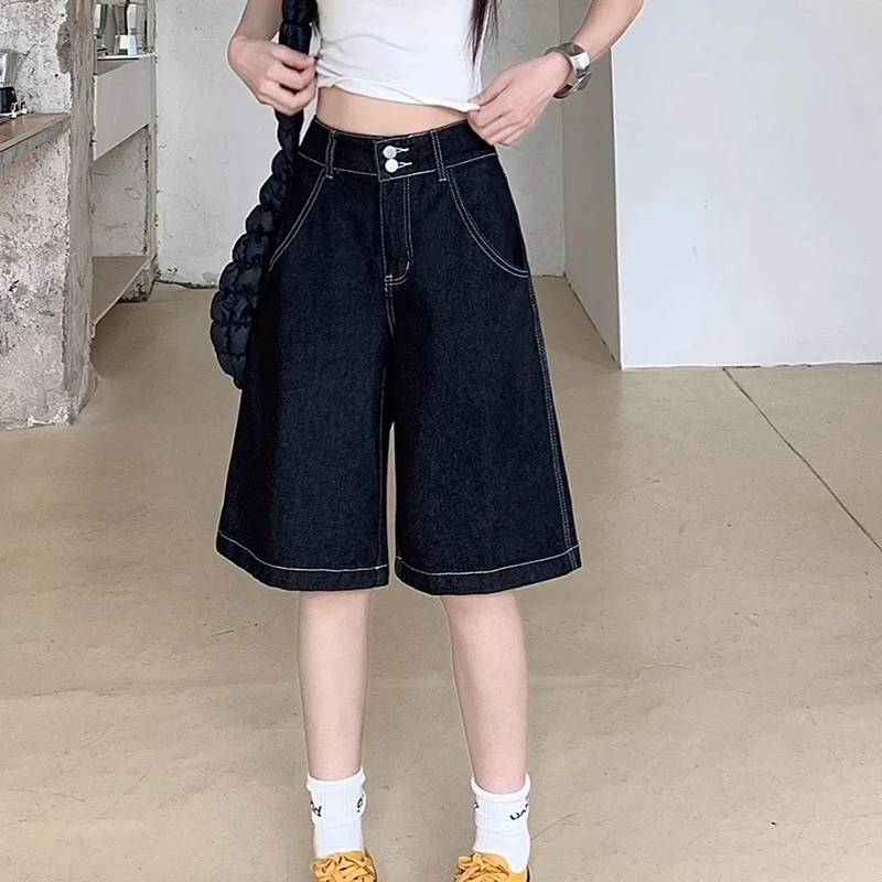 Y2K Vintage Baggy Jeans Shorts Women Streetwear High Waist Oversized Denim Pants Women Summer Harajuku Mid Long Wide Leg Pants
Y2K Vintage Baggy Jeans Shorts Women Streetwear High Waist Oversized Denim Pants Women Summer Harajuku Mid Long Wide Leg Pants