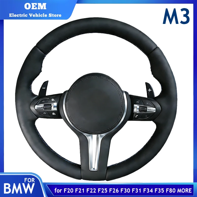 Круглое рулевое колесо M3 полностью из кожи для BMW F20 F21 F22 F25 F26 F15 F16 F30 F31 F34 F35 F80 F83 (2008-2019 гг.) с переключателями передач на руле
Круглое рулевое колесо M3 полностью из кожи для BMW F20 F21 F22 F25 F26 F15 F16 F30 F31 F34 F35 F80 F83 (2008-2019 гг.) с переключателями передач на руле