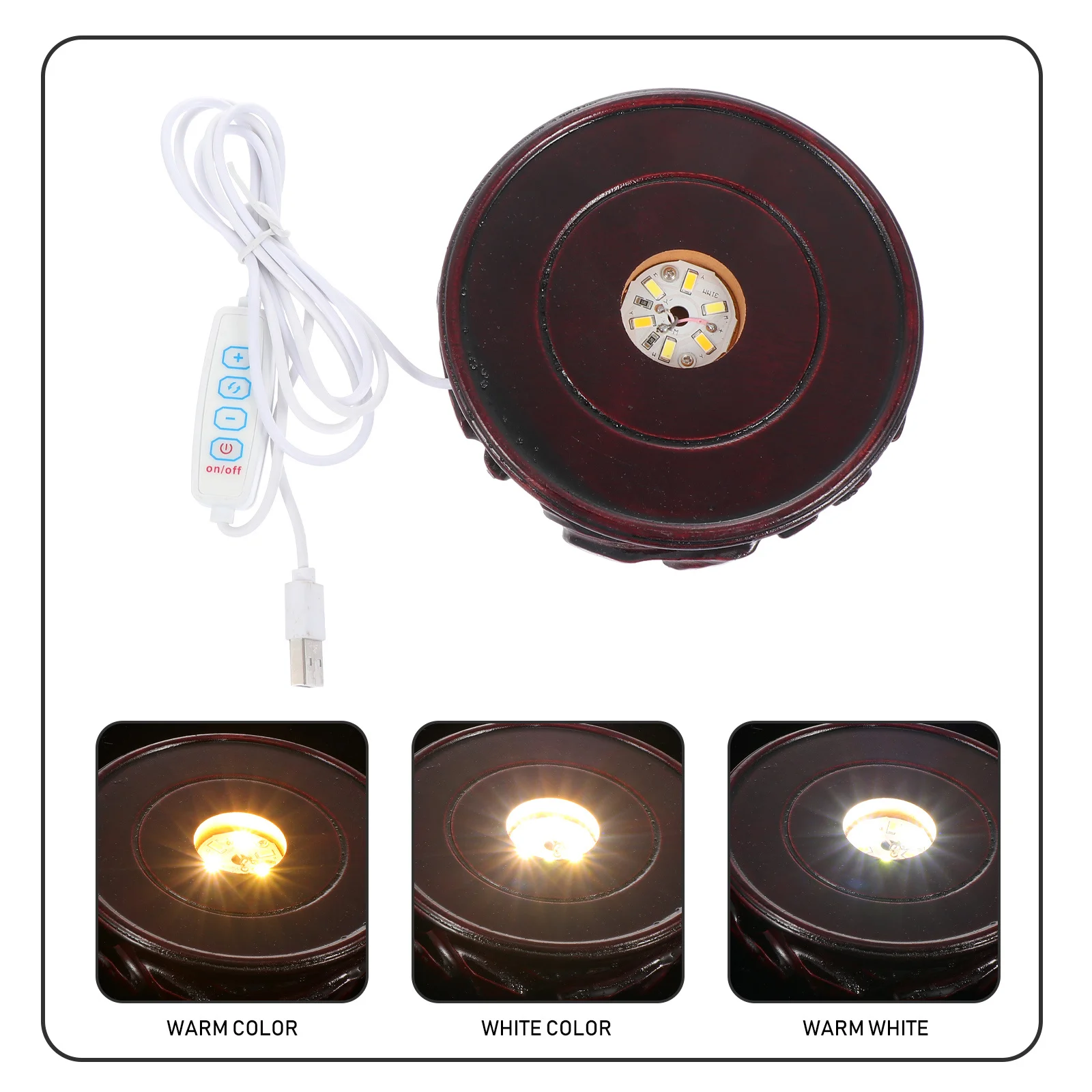 1Pcs LED Glowing Base Wooden Luminous Round Stand Perfect for Crystal Ball Aromatherapy Display Lighting Base Decor
1Pcs LED Glowing Base Wooden Luminous Round Stand Perfect for Crystal Ball Aromatherapy Display Lighting Base Decor