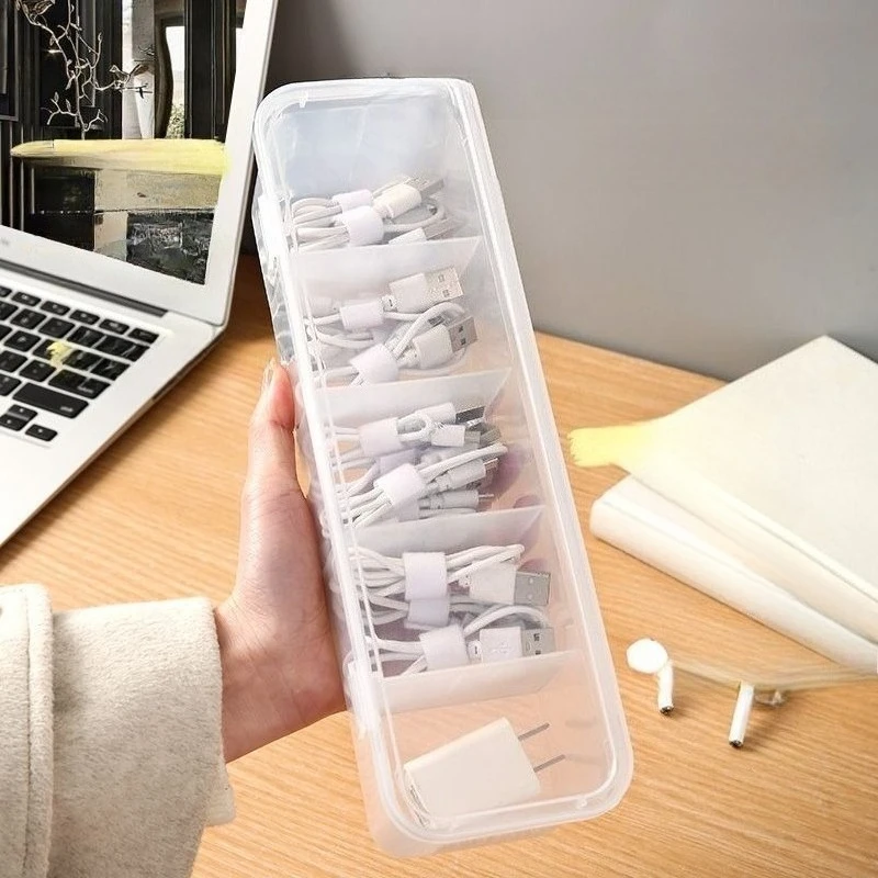 With cover data cable storage box storage finishing charger winding grid
With cover data cable storage box storage finishing charger winding grid