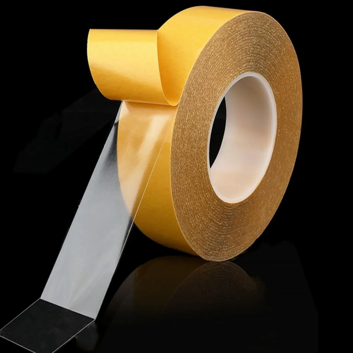 High Heat Double Sided Tape for Automotive Trims, Nameplate, Electronics Repair, Sound Damping, Yellow film Adhesive Tape
High Heat Double Sided Tape for Automotive Trims, Nameplate, Electronics Repair, Sound Damping, Yellow film Adhesive Tape