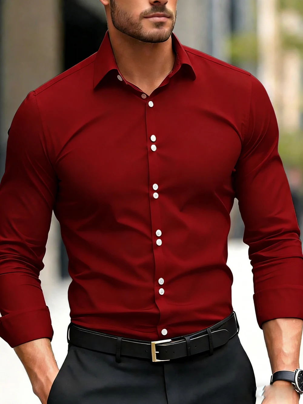 Men's double-button design long-sleeve shirt pure color color high-definition printed shirt Hawaiian casual social clothes Men's
Men's double-button design long-sleeve shirt pure color color high-definition printed shirt Hawaiian casual social clothes Men's