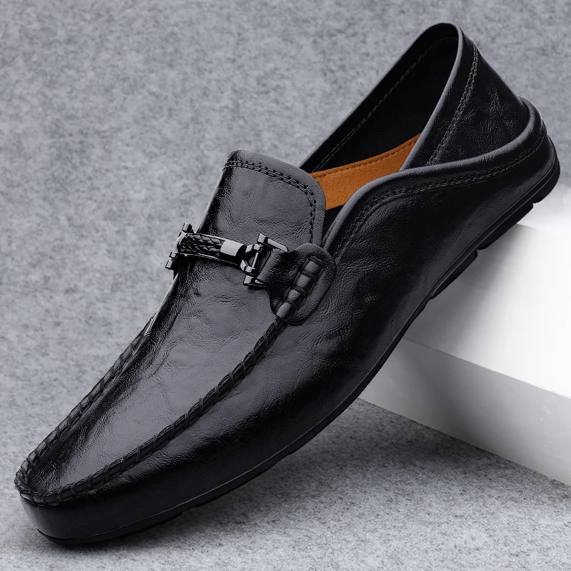 Fashion Mens Slip on Shoes Genuine Leather Men Handmade Loafers Men Casual Summer Walking Shoes All-match Men Casual Footwear
Fashion Mens Slip on Shoes Genuine Leather Men Handmade Loafers Men Casual Summer Walking Shoes All-match Men Casual Footwear