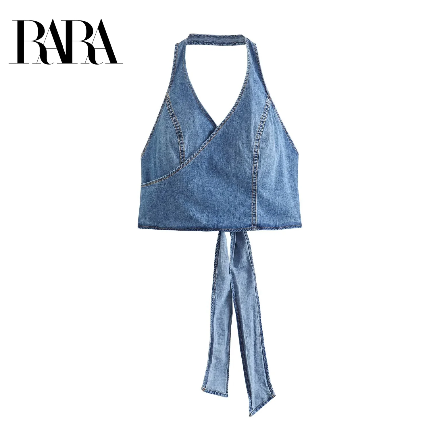 RARA2025 Summer New Arrivals Women's Hot Girls Backless Lace-up Double-Breasted Denim Halter Neck Vest Top
RARA2025 Summer New Arrivals Women's Hot Girls Backless Lace-up Double-Breasted Denim Halter Neck Vest Top