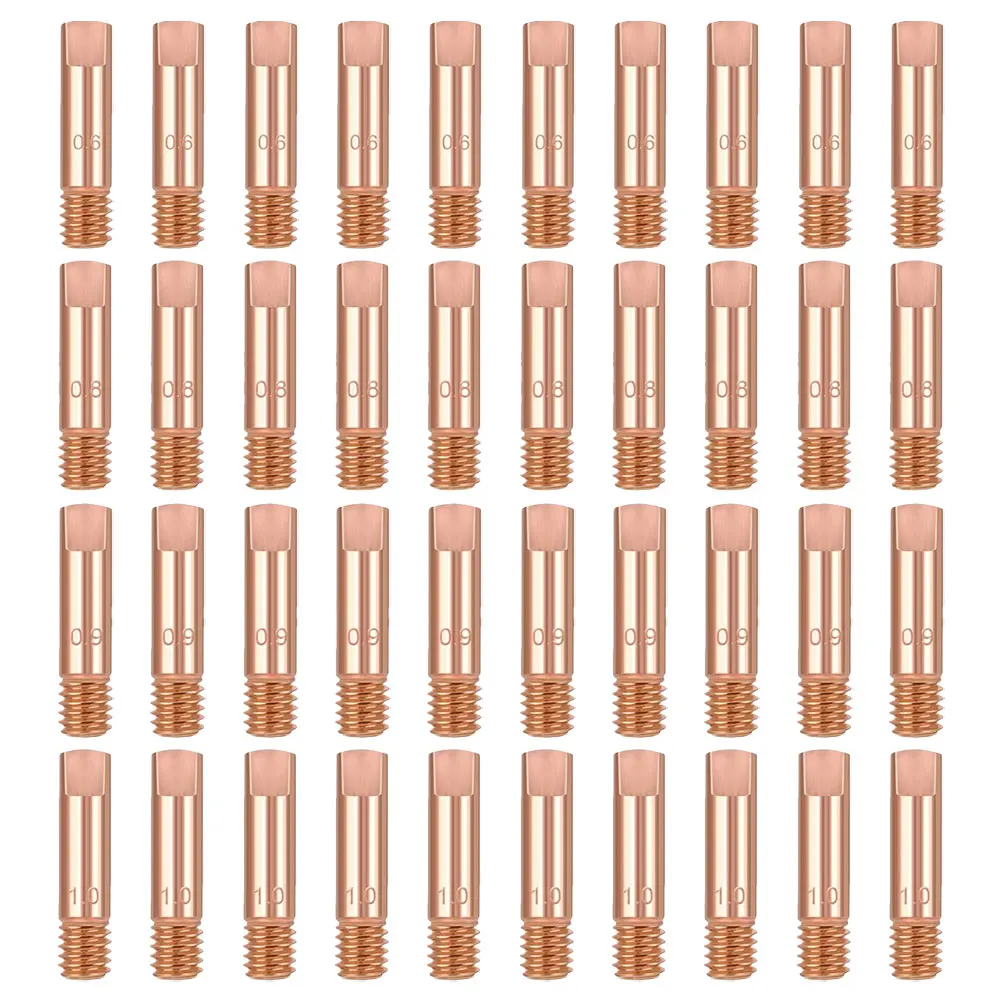40 Pcs Contact Tip Efficient Welding Nozzle Gas Nozzles Suite for Heavy-duty Tips Copper
40 Pcs Contact Tip Efficient Welding Nozzle Gas Nozzles Suite for Heavy-duty Tips Copper