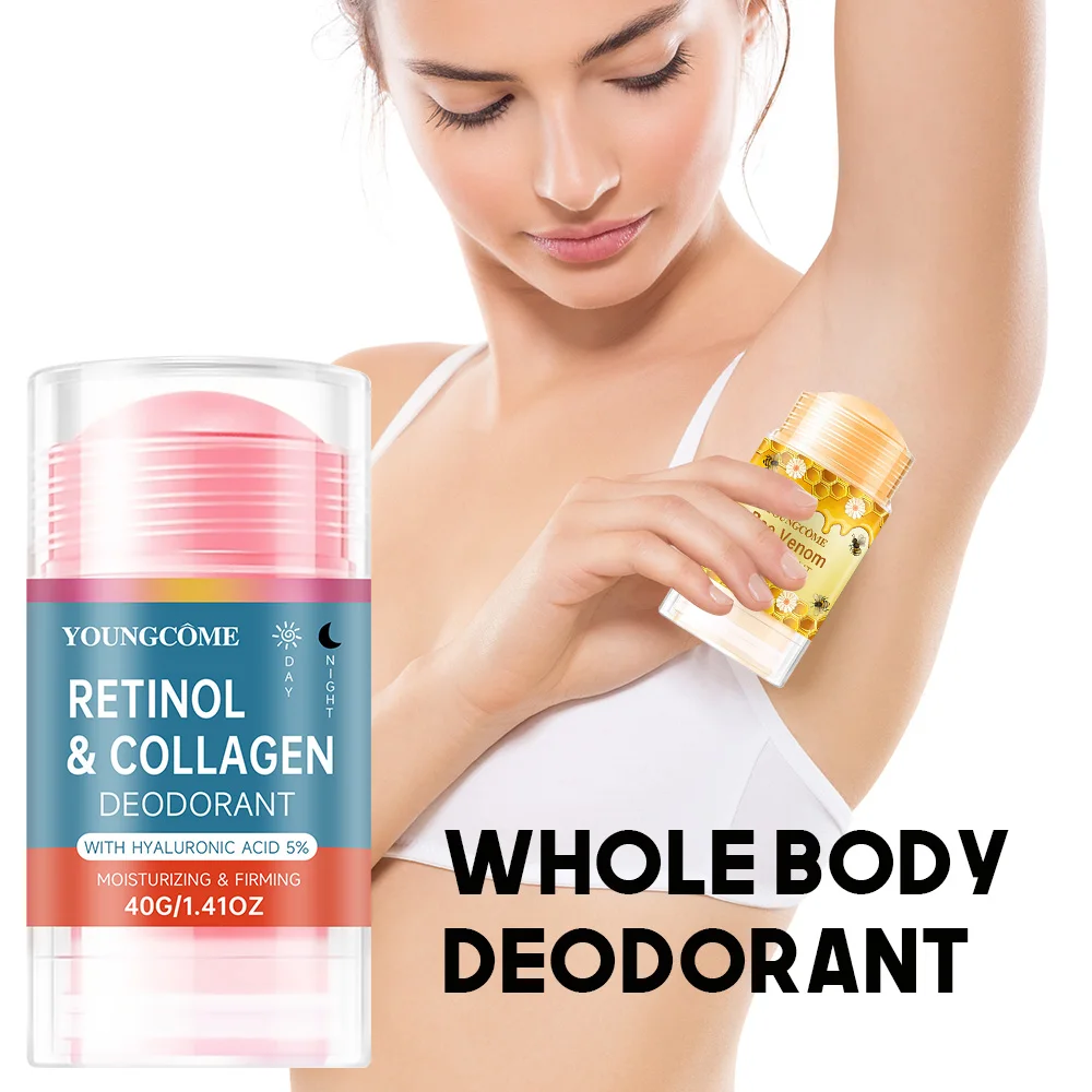 Retinol Collagen & Bee Venom Deodorant Lasting Armpit Deodorizer Effective Body Odor Removal Sweat Eliminator Underarm Odor
Retinol Collagen & Bee Venom Deodorant Lasting Armpit Deodorizer Effective Body Odor Removal Sweat Eliminator Underarm Odor