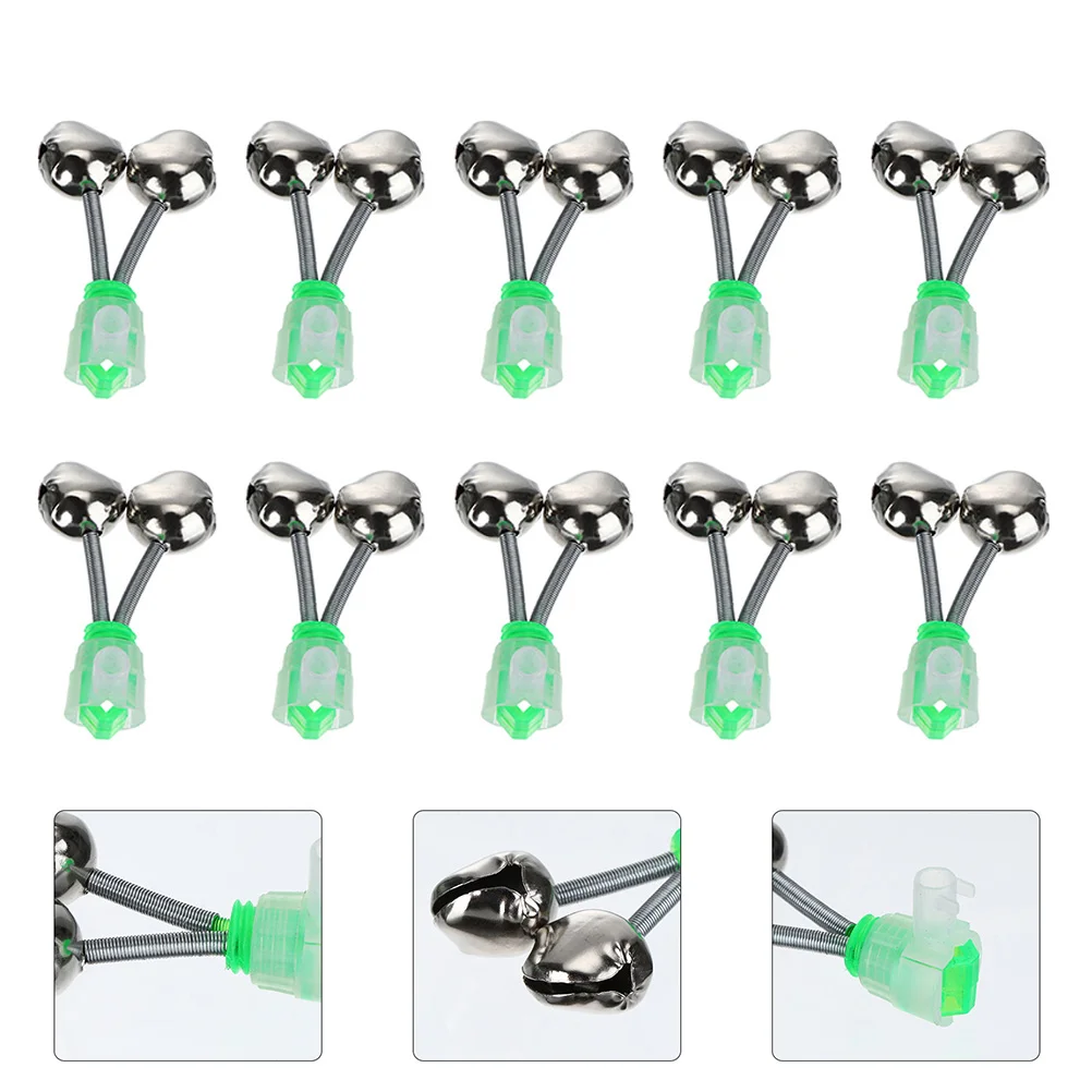 10 Pcs Fishing Bell Twin Bells Alarm for Dual Gear Rod Alerts Small Size Lightweight Store Plastic Metal
10 Pcs Fishing Bell Twin Bells Alarm for Dual Gear Rod Alerts Small Size Lightweight Store Plastic Metal