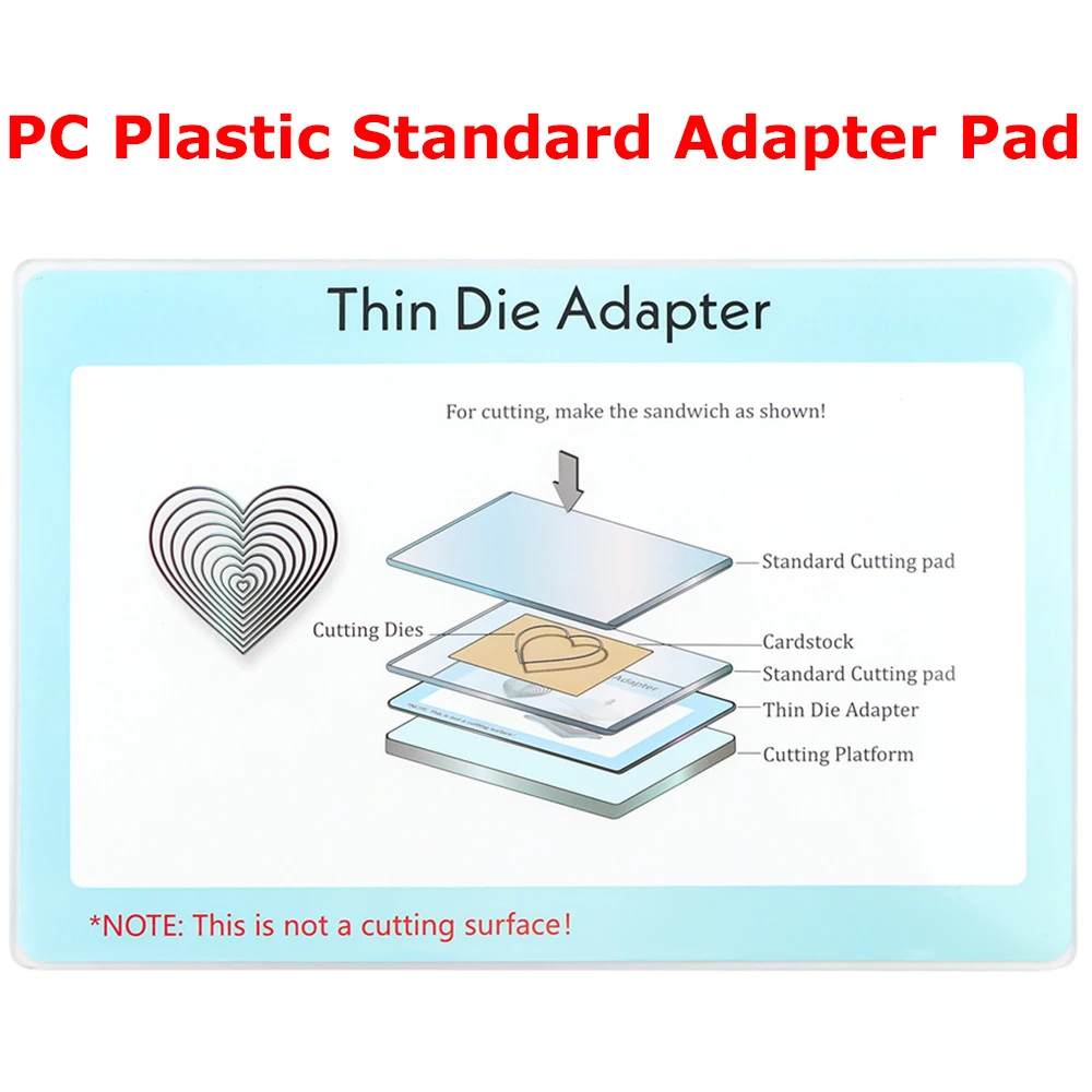 9X6Inch Thin Die Adapter Pc Plastic Standard Adapter Pad for Die Cutting Machine Replacement Adapter Diy Scrapbook Craft Tool
9X6Inch Thin Die Adapter Pc Plastic Standard Adapter Pad for Die Cutting Machine Replacement Adapter Diy Scrapbook Craft Tool