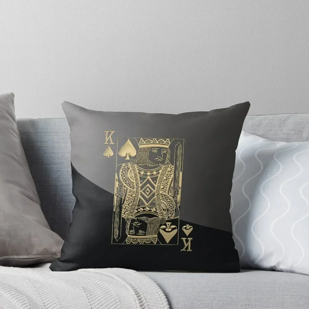 King of Spades in Gold over Black Throw Pillow bed pillows Christmas Pillow Cushion Cover Luxury pillow
King of Spades in Gold over Black Throw Pillow bed pillows Christmas Pillow Cushion Cover Luxury pillow