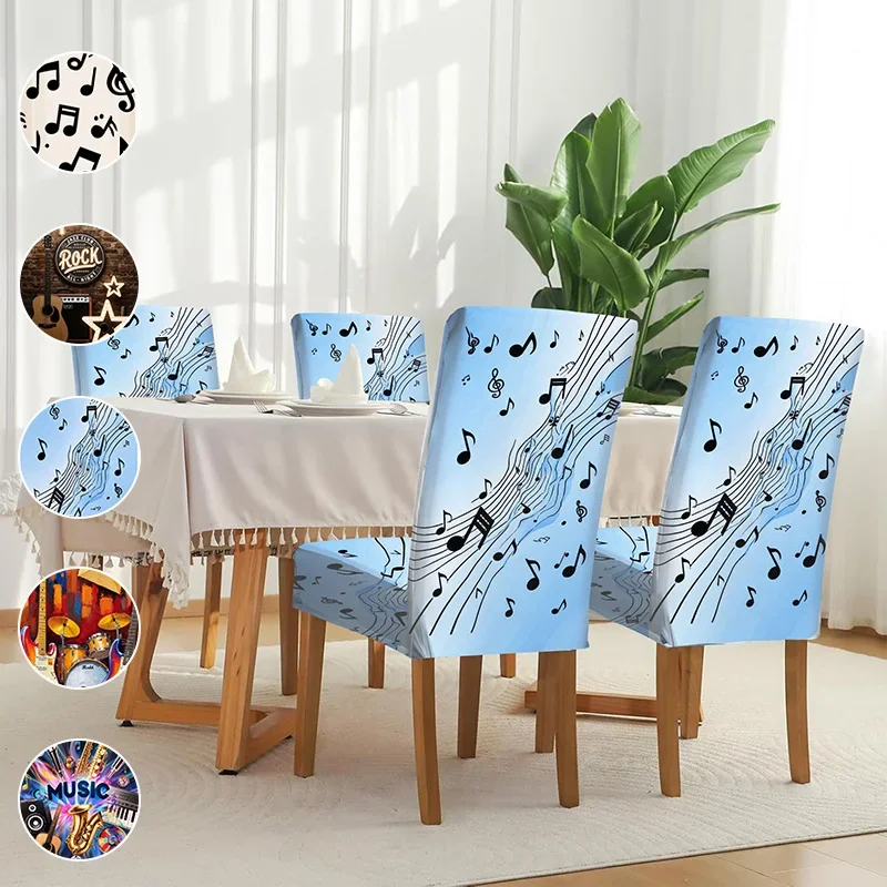 Elastic dining chair cover, dynamic music style pattern, removable washable, machine washable household dining chair cover
Elastic dining chair cover, dynamic music style pattern, removable washable, machine washable household dining chair cover