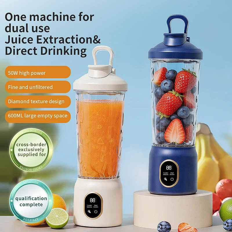 Rechargeable portable small household multifunctional fruit juicer, wireless electric juice cup for fresh juice
Rechargeable portable small household multifunctional fruit juicer, wireless electric juice cup for fresh juice