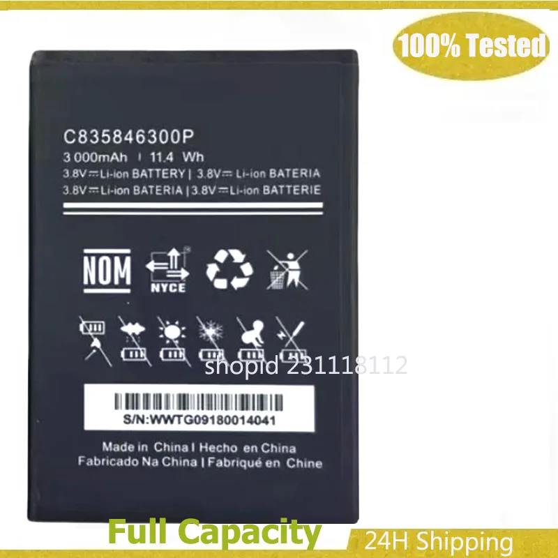 Аккумулятор для мобильного телефона BLU C835846300P, 3000 мАч, артикул C835846300P
Аккумулятор для мобильного телефона BLU C835846300P, 3000 мАч, артикул C835846300P