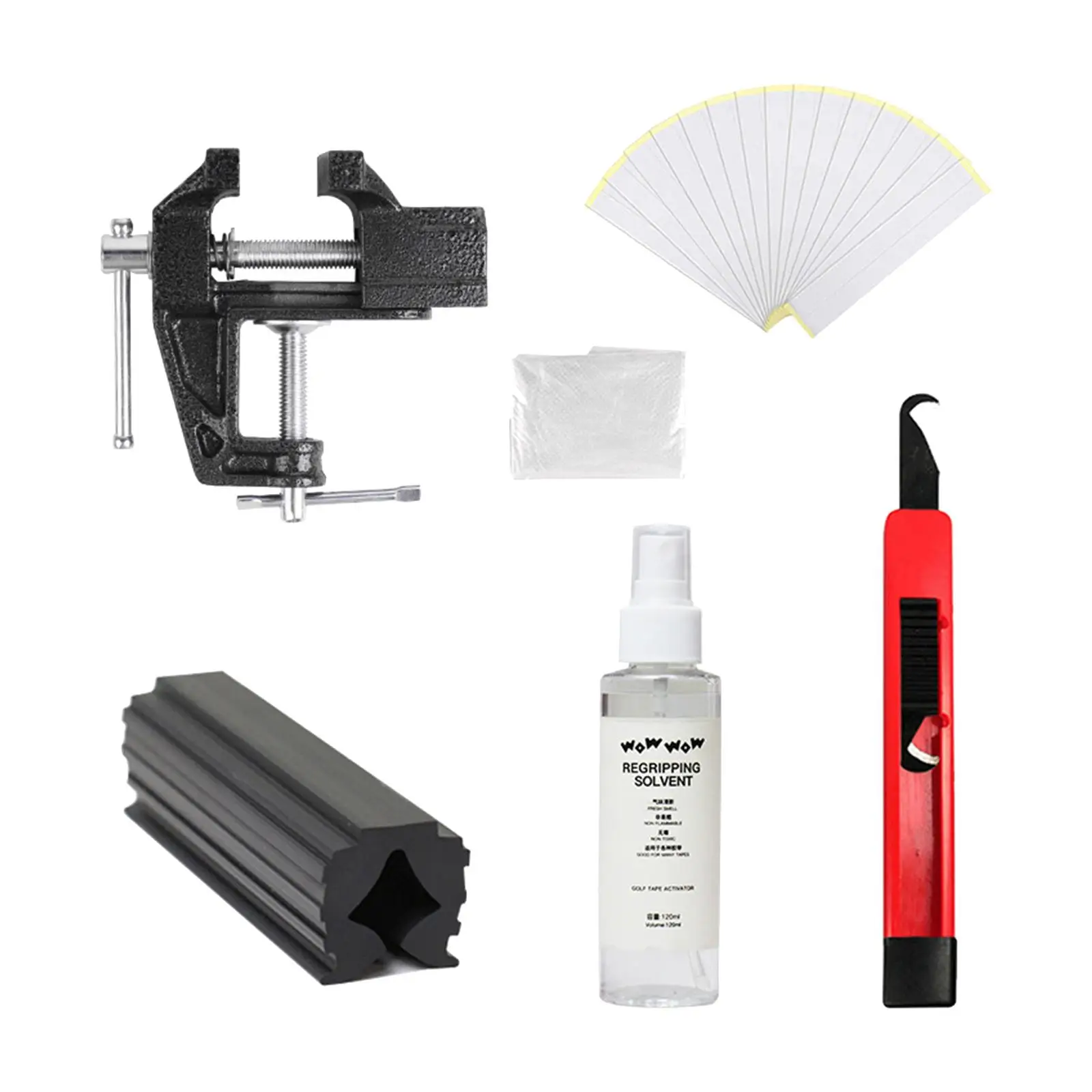 Набор ручек для гольф-клуба, 5 ленточных полосок (2 x 10 дюймов), 120 мл, растворитель для захвата
Набор ручек для гольф-клуба, 5 ленточных полосок (2 x 10 дюймов), 120 мл, растворитель для захвата