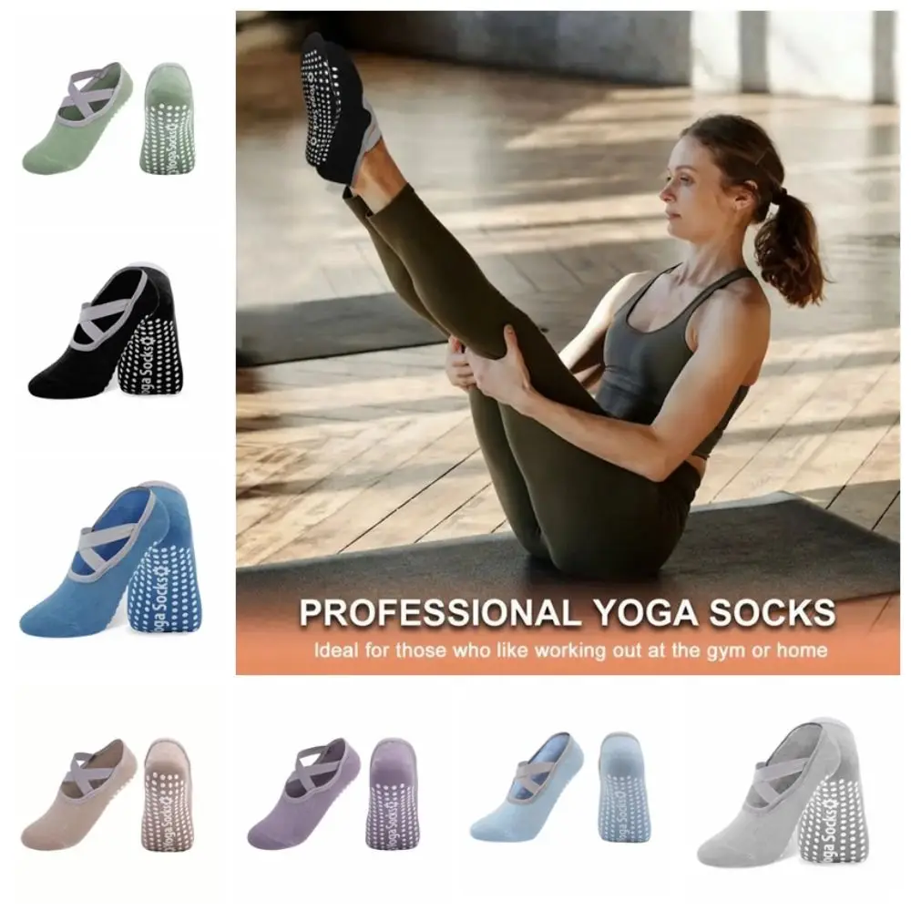 1 Pair Sportswear Accessories Cross Strap Yoga Socks Non-slip Breathable Sports Socks Cotton Silicone Pilates Socks Dance
1 Pair Sportswear Accessories Cross Strap Yoga Socks Non-slip Breathable Sports Socks Cotton Silicone Pilates Socks Dance