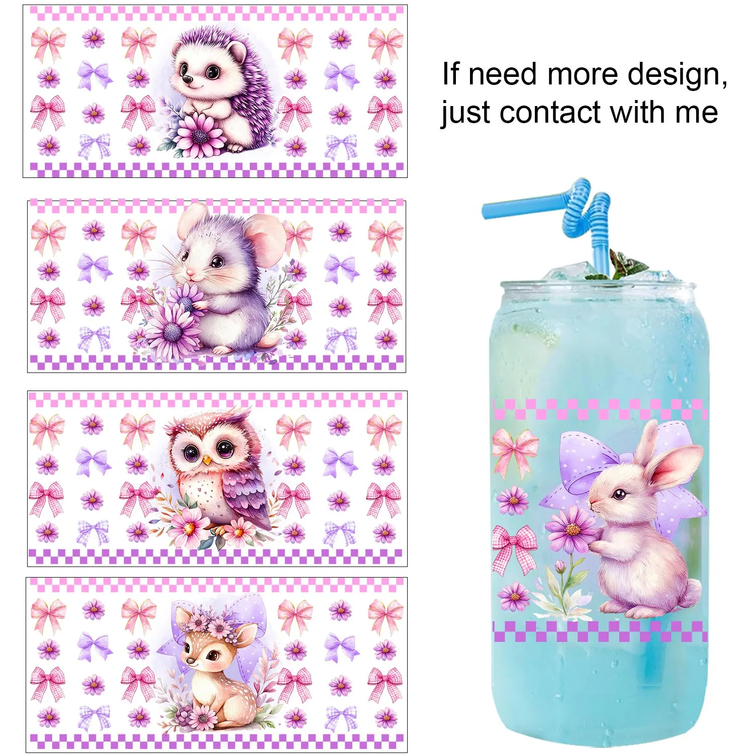 Pink checkered animals UV Sticker waterproof Party DIY Decals 3D transfers uvdtf tumbler seal stickers 16oz uv dtf cup wraps
Pink checkered animals UV Sticker waterproof Party DIY Decals 3D transfers uvdtf tumbler seal stickers 16oz uv dtf cup wraps