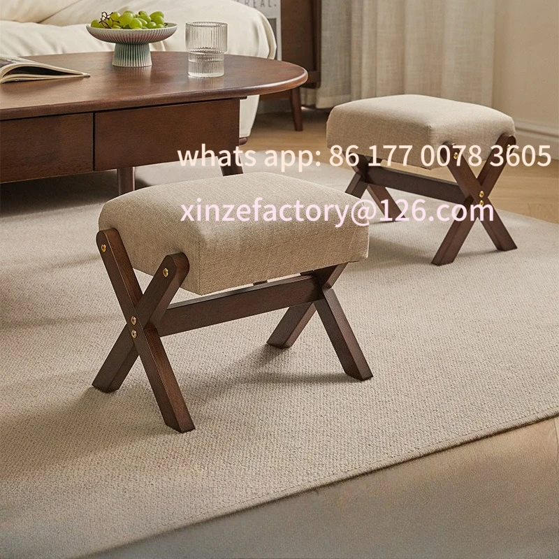 Customizable Solid Wood Footstool Soft Household Shoe Bench Doorway Stool Living Room Small Bench Sitting Stool
Customizable Solid Wood Footstool Soft Household Shoe Bench Doorway Stool Living Room Small Bench Sitting Stool
