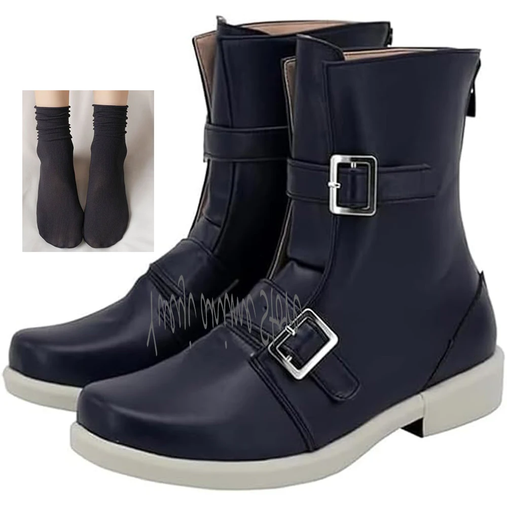 Customized-Yuuki Makoto Navy Blue Cosplay Shoes Short Strappy Halloween Party Prop Boots
Customized-Yuuki Makoto Navy Blue Cosplay Shoes Short Strappy Halloween Party Prop Boots
