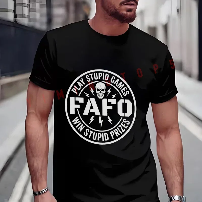 Funny FAFO Play Stupid Games Win Stupid Prizes Graphic Moto Men's Fashionable T-Shirt Summer Short Sleeve Tops Tee
Funny FAFO Play Stupid Games Win Stupid Prizes Graphic Moto Men's Fashionable T-Shirt Summer Short Sleeve Tops Tee