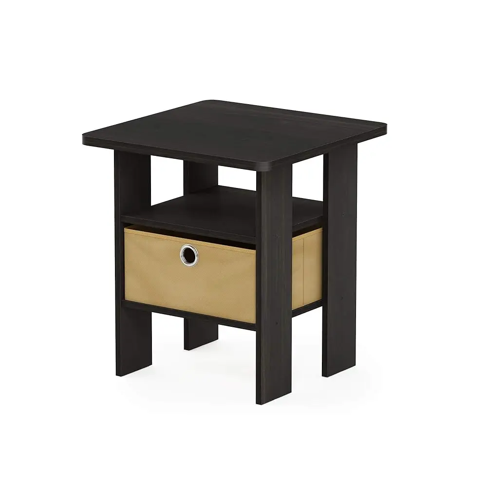 Andrey End Side Night Stand/Bedside Table With Bin Drawer, 1-Pack, Dark Espresso/Brown
Andrey End Side Night Stand/Bedside Table With Bin Drawer, 1-Pack, Dark Espresso/Brown