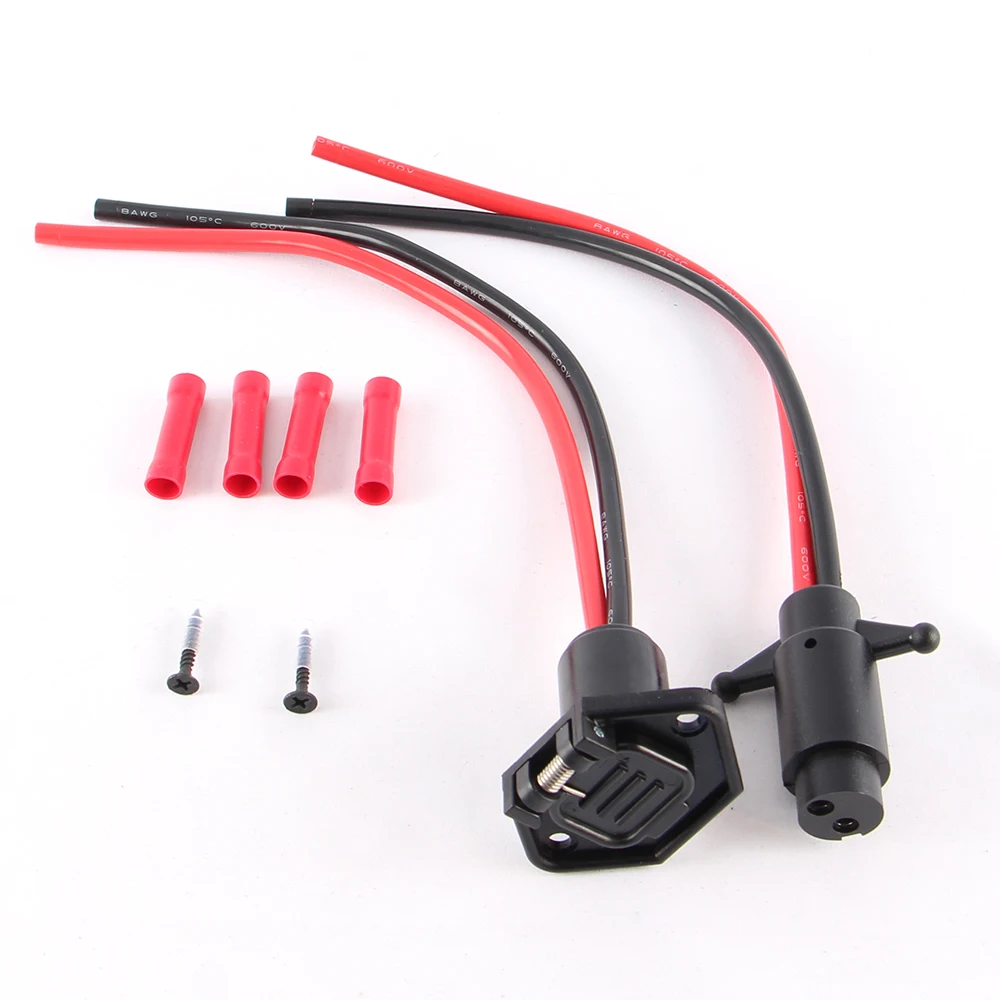 12V 8AWG 2 Wire Waterproof Trolling Motor Plug Connector Socket 12V Trolling Motor Plugs For Marine Boat Trolling Boat Systems
12V 8AWG 2 Wire Waterproof Trolling Motor Plug Connector Socket 12V Trolling Motor Plugs For Marine Boat Trolling Boat Systems