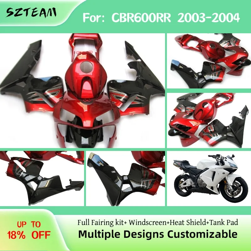 For HONDA CBR600RR 2003 2004 Customizable Fairings Motorcycle Accessories Injection Fairing Cover Parts Kit CBR 600RR 03 04
For HONDA CBR600RR 2003 2004 Customizable Fairings Motorcycle Accessories Injection Fairing Cover Parts Kit CBR 600RR 03 04