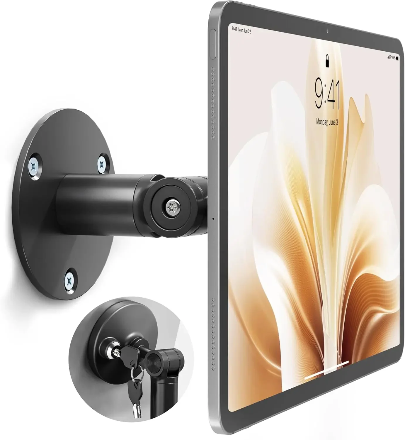 Anti-Theft Tablet Wall Mount, Universal Kiosk with Security Lock for 7-15" Tablets, Frameless Design, Black
Anti-Theft Tablet Wall Mount, Universal Kiosk with Security Lock for 7-15" Tablets, Frameless Design, Black