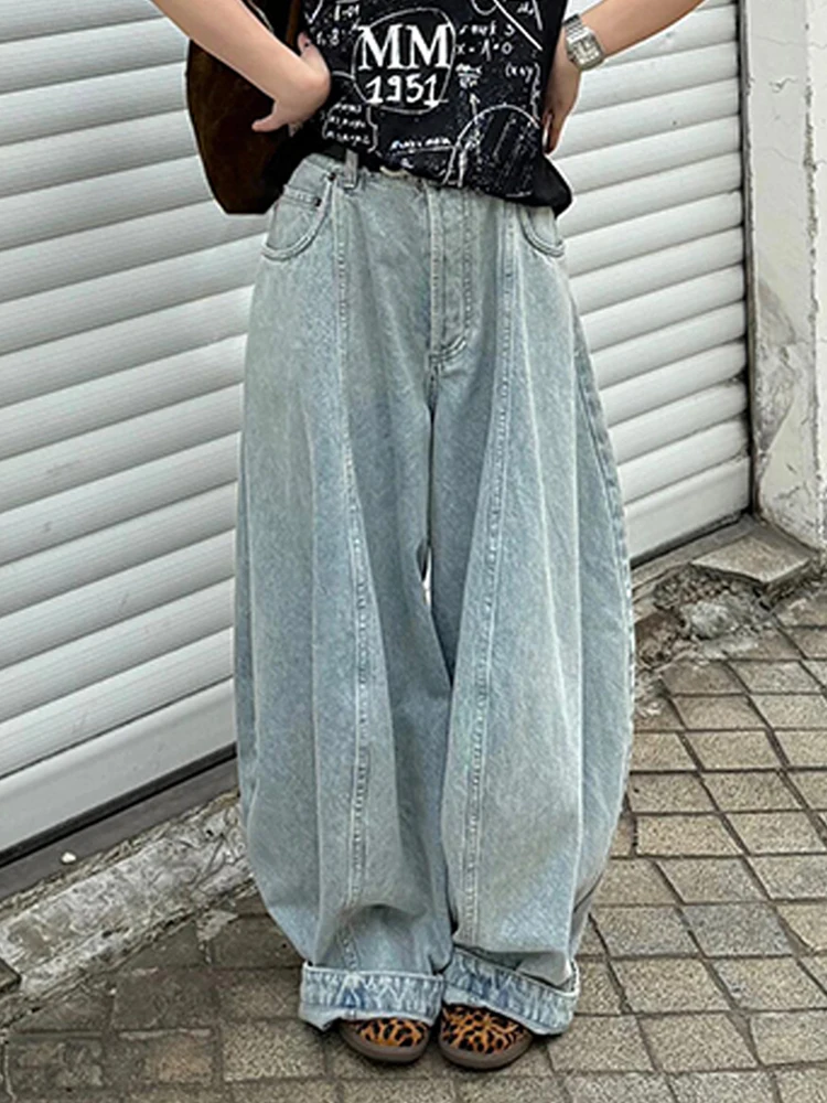 Retro American Washed Blue Jeans Loose Lazy Feel Thin Summer Women's Knife Trendy Pure Color Natural Waist Jeans
Retro American Washed Blue Jeans Loose Lazy Feel Thin Summer Women's Knife Trendy Pure Color Natural Waist Jeans