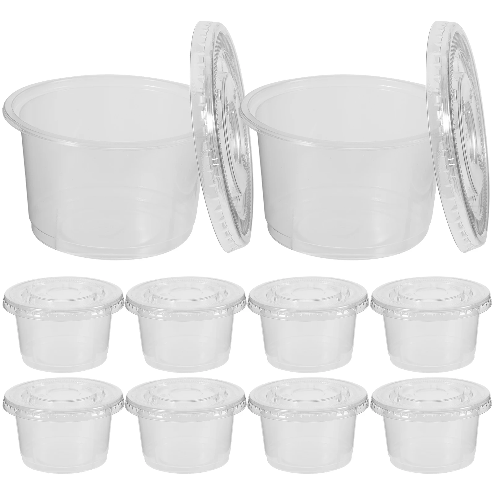 50pcs Disposable Transparent Bowls with Lids 200ml Leakproof Soup Cups Takeout Ice Cream Oil Resistant Food Containers
50pcs Disposable Transparent Bowls with Lids 200ml Leakproof Soup Cups Takeout Ice Cream Oil Resistant Food Containers