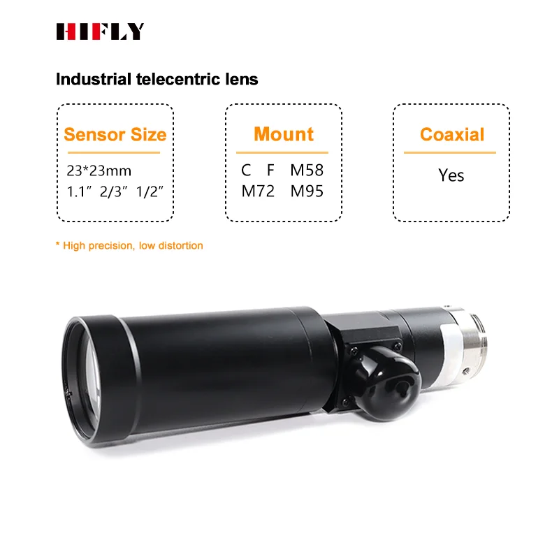 Coaxial Telecentric Lens LCD Panel Detection WD=100 0.5X 2/3" Industrial Machine Vision Lenses
Coaxial Telecentric Lens LCD Panel Detection WD=100 0.5X 2/3" Industrial Machine Vision Lenses