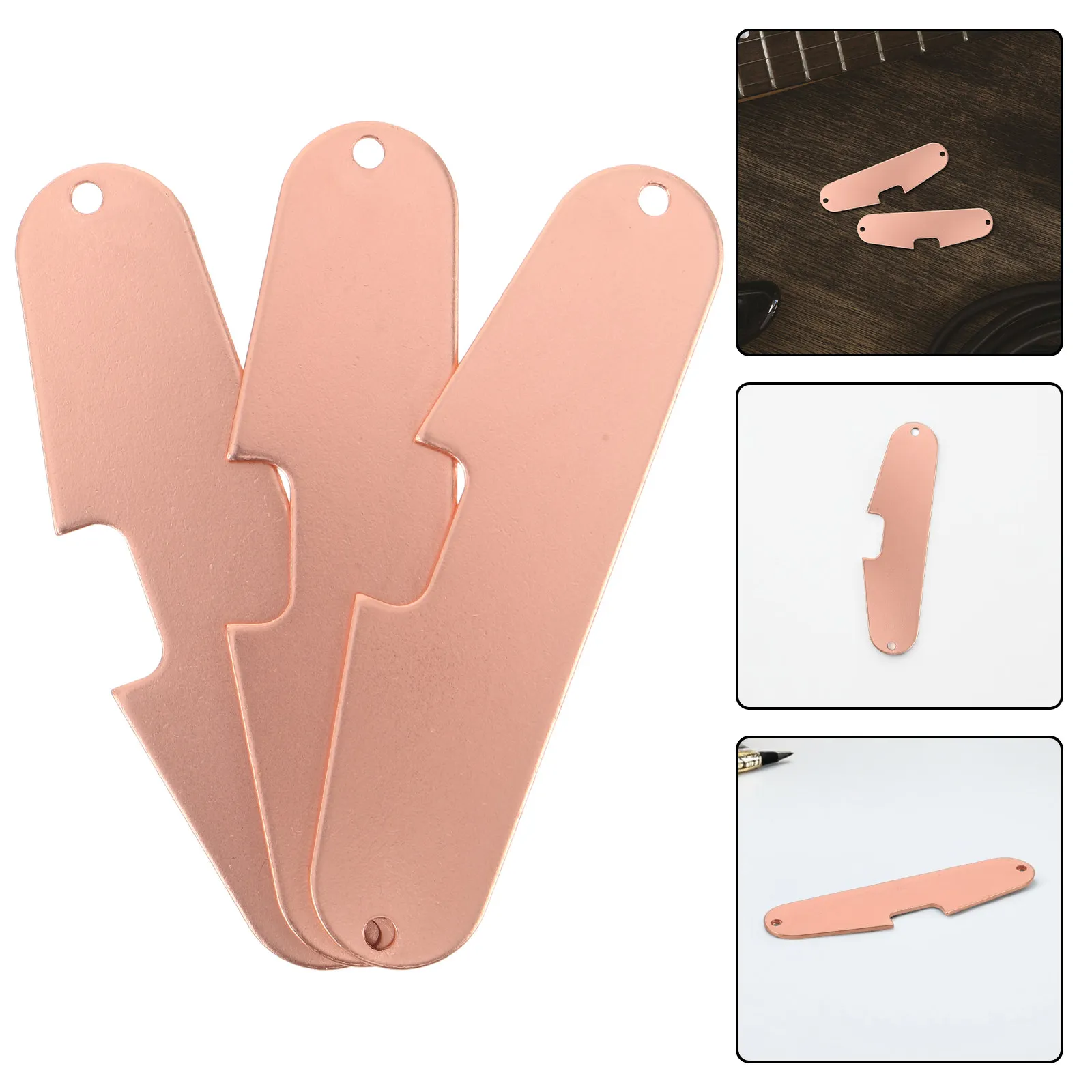 3Pcs Electric Guitar Single Coil Pickups Base Plates Copper Spacer Stable Mounting for St Guitars Improved Tone Clarity Guitar
3Pcs Electric Guitar Single Coil Pickups Base Plates Copper Spacer Stable Mounting for St Guitars Improved Tone Clarity Guitar