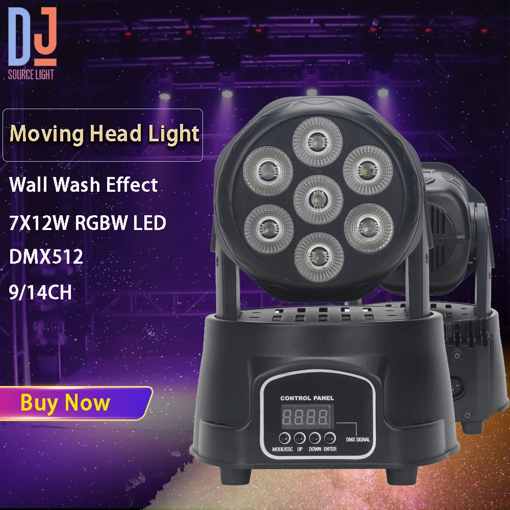 Mini 7X12W LED RGBW Moving Head Light Wall Wash Strobe Effect DMX512 For DJ Disco Wedding Show Club Stage Lighting Effects
Mini 7X12W LED RGBW Moving Head Light Wall Wash Strobe Effect DMX512 For DJ Disco Wedding Show Club Stage Lighting Effects