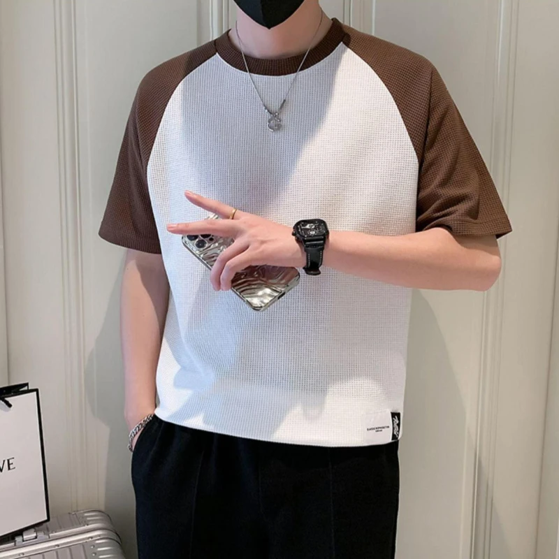 2026 New Men's Casual T-Shirt Color Block Design Short Sleeve Summer Tee Round Neck
2026 New Men's Casual T-Shirt Color Block Design Short Sleeve Summer Tee Round Neck