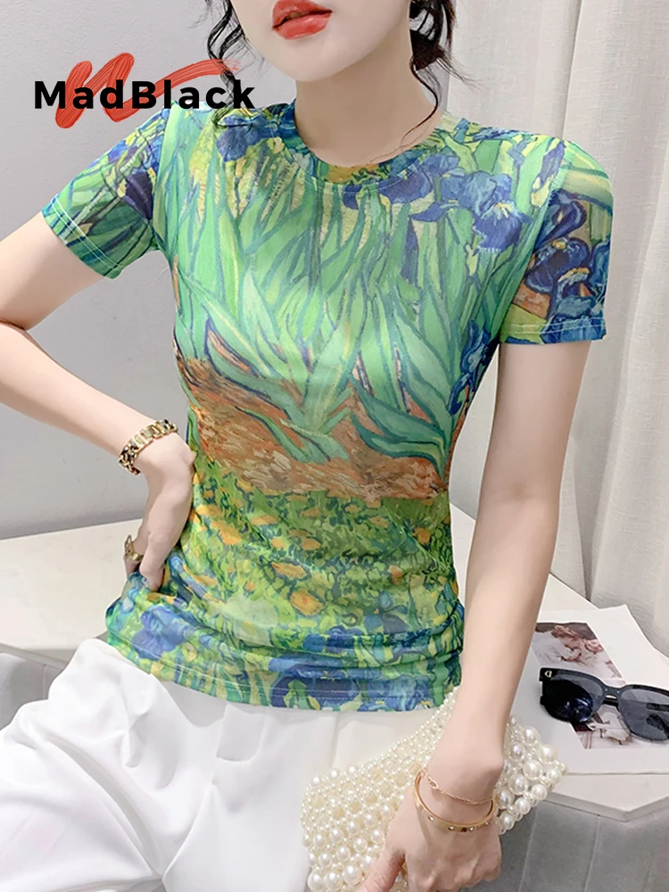 MadBlack-Women's European T-Shirt, Sexy O Neck Floral Printed, Vintage Short Sleeve Slim M-3XL Mesh Tee, 2025 Summer T53807CC
MadBlack-Women's European T-Shirt, Sexy O Neck Floral Printed, Vintage Short Sleeve Slim M-3XL Mesh Tee, 2025 Summer T53807CC