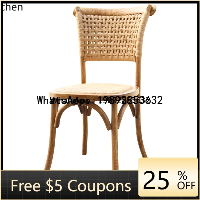 CB1 Dining Chair Vintage Coffee Rattan Woven Tea Room Solid Wood Handmade Comfortable Chair home accessories
CB1 Dining Chair Vintage Coffee Rattan Woven Tea Room Solid Wood Handmade Comfortable Chair home accessories
